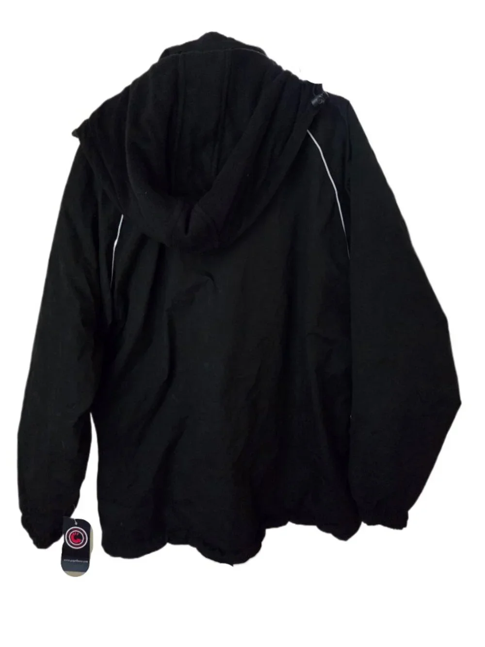 Brand New GoGo Sports Black San Francisco Heavy Weight Lined Hooded Jacket